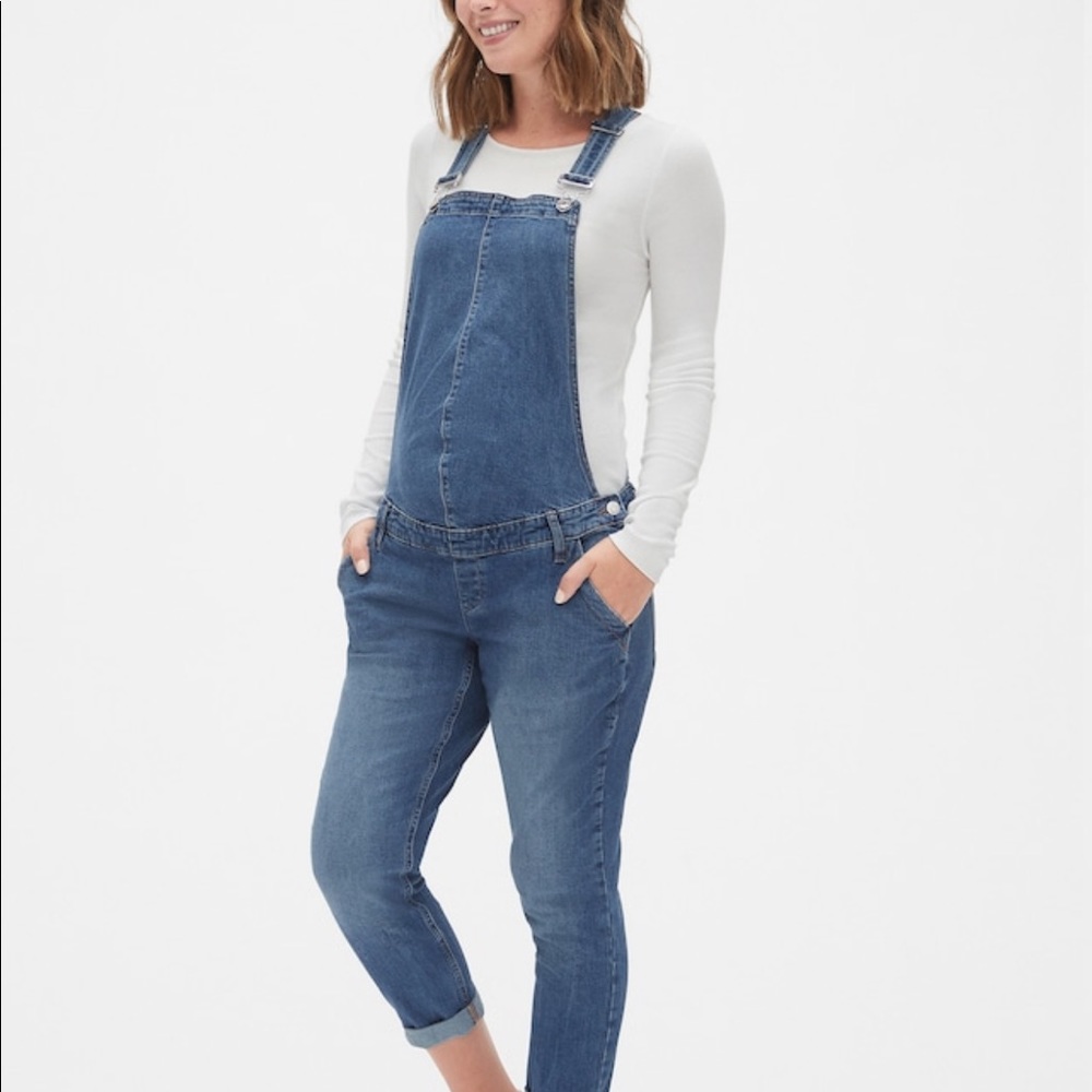 NWT Gap Maternity Denim Overalls